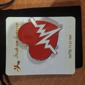 Heart With Beats Pin